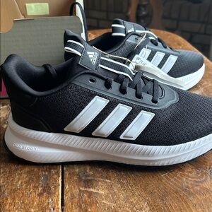 Adidas Black and White Cloudfoam Athletic Shoes